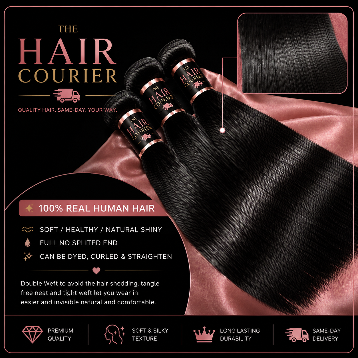 Silky Straight Virgin Hair Bundle