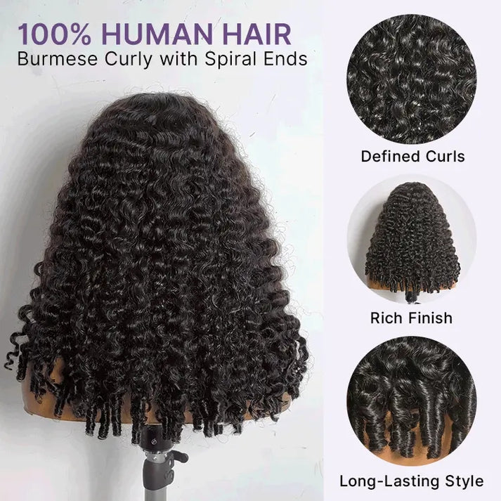 Burmese Curly 13x6 HD Lace Frontal Unit